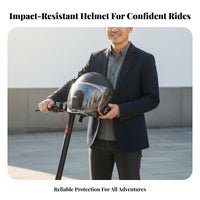 Twin Visor Half Helmet 3C Certified Twin Visor Helmet Detachable Warm Neck Scarf Shielded Gear for Adults, Women, Winter Riding, City Commuting