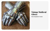 Articulated Finger glove protective gear dark medieval theme and design Articulated combatant protective geared gloves Medieval medieval-themed Design hand protection for LARPers, Cosplayers, Themed Photoshoots