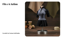 1/6 Scale Female Combatant Outfit High Quality Material Training Skirt Suit 12 Inch Doll Uniform Zippered Collar