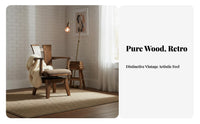 Spindle rear rotating Armchair With Armrests Upholstered rotating Chair for Bedroom