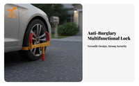 Car Wheel Lock Easy Installation Wheel Lock Visual Deterrent Anti-Burglary Tire Boot for Street Parking, Long-Term Storage