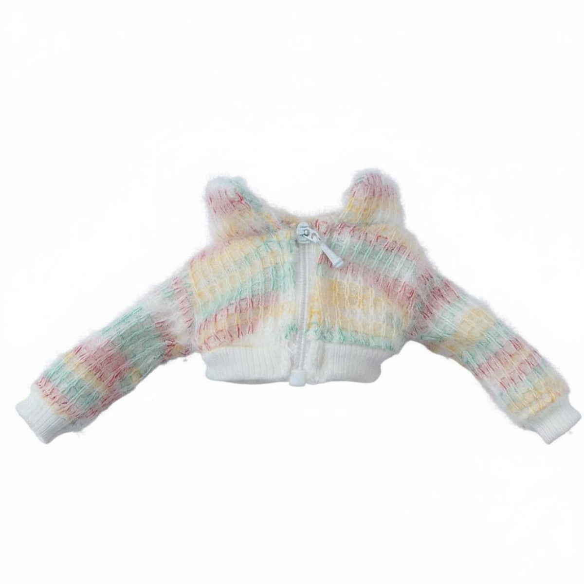 Colorful Knit Doll Front Zip 20cm Doll Sweater for BJD Hobbyists