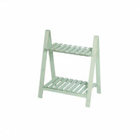 Multitier Display 2-Tier Foldable Ladder Shelf at no coststanding Foldable triangular frame display-areasaving Plant Stand Stable design for Gardeners, Decor aficionados, homeowners, Balcony, Indoor, Living Room, Outdoor