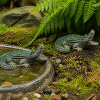 Miniature Alligator Figurines for Aquarium and Garden Decor