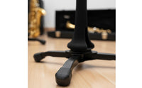 Easy to Set up Soprano Saxophone Stand Compact Soprano Saxophone Display Stand Non-Slip Feet Music Accessory Reinforced Metal Legs