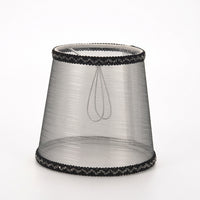 Lampshade for Ceiling Lights with European Textile Design and Decorative Trim, Small Shade for Table and Floor Lamps