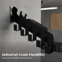 Woodcutting Saw Holder Chain Saws Storage Rack Sturdy Hooks Wall Mount for Workshop, Shed