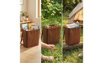 Backpack Basket with Shoulder Straps Hands Rattan Backpack Basket Lightweight for Kids, Young Children, Pretend Play, Gardening