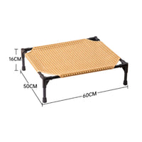 Breathable Elevated Pet Cot Moisture-Resistant Raised Pet Cot Easy to Clean Elevated Dog Bed Sturdy Frame for Small Dogs, Cats, Summer