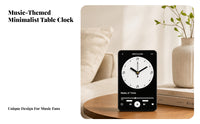 Easy-to-Read Dial Now Playing Clock Goods Tabletop for Desktop Display