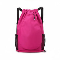 Easy to Carry Badminton Drawstring Backpack Lightweight Tennis Racket Backpack Long-Lasting Tennis Racket Bag Adjustable Straps for Trainees