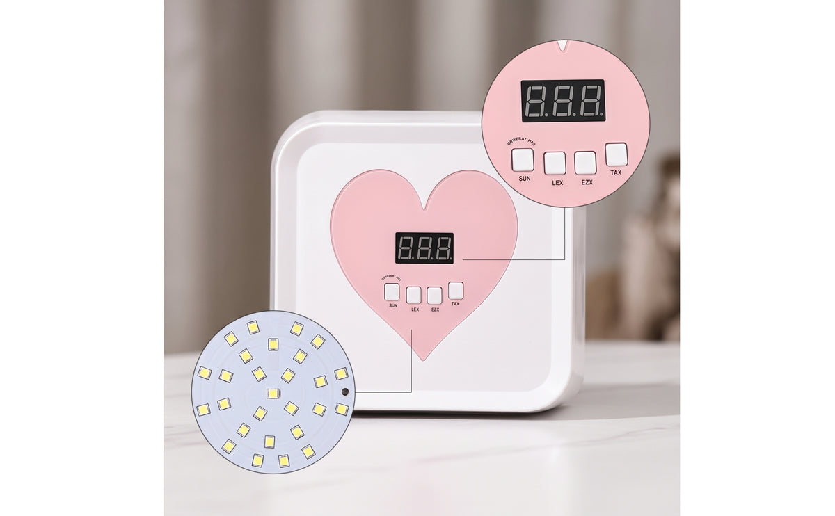 LED Nail Lamp Salon Grade Gel Nail Lamp with Detachable Base Dryer Quick Drying Light Wide Compatibility for Manicurists
