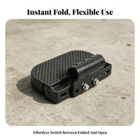 2 Pieces Foldable Footrest Folding Foot Pegs Thickened Material Foldable Passenger Footrest for Passengers