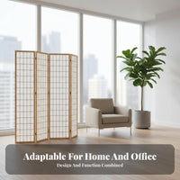 Foldable Shoji Screen Japanese design Shoji Panel separater Lattice Pattern Folding Partition Freestanding for Interior Designers, Business Owners, Photo Studio, Living Room, Bedroom, Restaurant