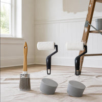 Paint Roller Kit with Brushes High Density Paint Brush with Wooden Handle Reusable Roller Covers for Home Hobbyists, Crafters, Home Improvement