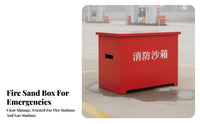 Fire Sandbox Large Capacity Fire Sand Storage Box Thickened Steel Plate for Warehouse Managers, Business Owners, Factories, Warehouses, Public Places