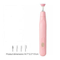Electric Nail File Rechargeable Electric Manicure Set Battery-Powered
