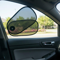 Heat Insulation Foldable Side Window Sunshade Portable Adjustable Car Sunshade See-Through Mesh for Children, Babies, Summer Driving