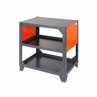 High Load Capacity Heavy Duty Tool Cart Thickened Steel Plate 3 Tier Rolling Tool Cart Long-Lasting Construction 3-Tier Rolling Trolley Spacious Storage for Technicians, DIY Enthusiasts, Garage, Warehouse, Repair Shop, Job Site