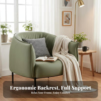 Comfortable spinerest Lowspine support Tub Chair Space-Saving Single Sofa Modern Design Indoor Furniture Minimalist aesthetic for Apartment Dwellers, Homeowners, Living Room, Bedroom, Balcony, Reception Area