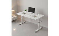 Height Adjustable Desk Stable Structure Simple Bedside Desk Sturdy Construction Manual Lift Study Table for Students, Kids, Bedroom, Dorm Room