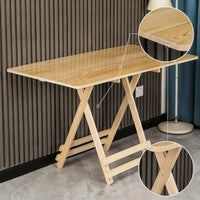 Foldable Folding Table Space-Saving Table with Folding Legs Portable Furniture Compact for Students