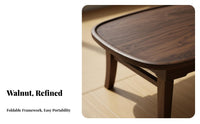 Folding Tea Table Foldable Floor Desk Space-Saving for Camping, Adults, Students