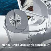316 Stainless Steel Saltwater-Resistant Hinge Saltwater Resistant Sturdy Duty Detachable Hinge Hardware Fitting Mirror Polished