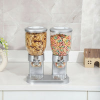 Clear-Hopper Dual Cereal Dispenser for Breakfast Bar, Hotel Buffet