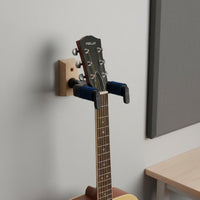 Secure Hold Self-Locking Guitar Hanger Stable Self-Locking Guitar Wall Mount Space Saving Instrument Wall Cradle Easy Installation for Practice Room, Studio, Stage