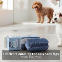 Removes Loose Hair Pet Shower Brush Massaging Action Dog Bath Brush Soft Bristles for Professional Groomers, Bathtime, Bathtub, Bathroom