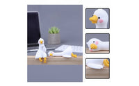 2 Pieces Duck Figurines Adorable Display Toppers Mini Ornaments for Office Workers, Teens