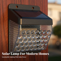 Solar Powered Wall Light Weather-Resistant Solar Movement-Activated Light Energy-Saving Waterproof Outdoor Sconce for Patio, Pathway, Driveway