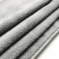 1000 GSM Car Microfibre Cloth, Single Sided Car Towel for Detailing, Very Soft Coral Fleece Drying Towel for Glass and Paint Cleaning