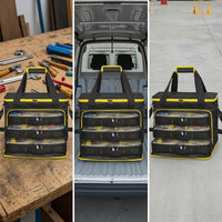 Tool Storage Bag with Removable Cases Soft-Sided Tool Storage Bag with Shoulder Strap Rugged Work Tote for Technicians, Home Improvers, Workshops