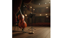 Portable Cello Anti-Slip Pad Solid Wood Cello Floor Grip with Strap Easy to Carry Double Bass Endpin Anchor Sturdy for Cellists, Practice, Performance