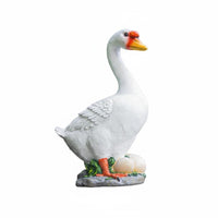 Resin Goose Statue Realistic Details Lawn Goose Statue Weather-Resistant