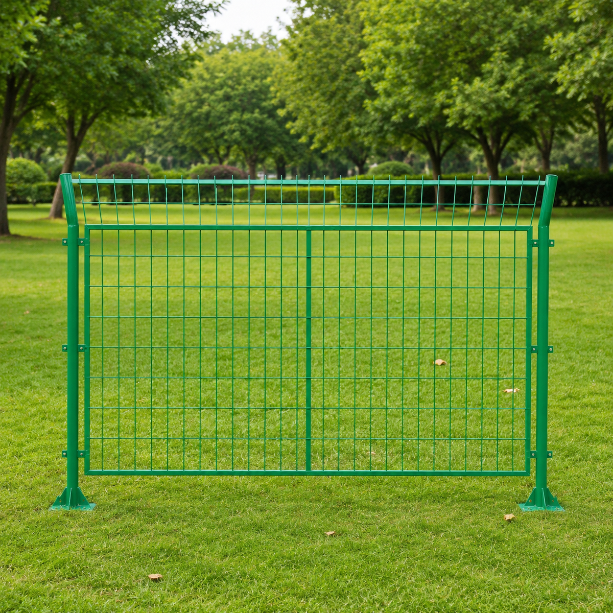 Low Carbon Steel Highway Fencing Panel, Dip Coated Security Fence, 60x60mm Mesh, 3-5mm Wire Road Barrier Panel