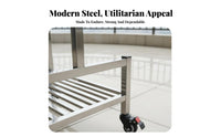 Multi-Tier Flower Trolley Indoor/outdoor Use Tiered Planter Trolley for Balcony