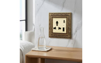 Switch Socket Panel Vintage Decorator Electrical Switch with Wall Plate Fitting Ornate Embossed for Interior Designers