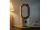 Type-C Charging Bladeless Humidifying Fan 3-Speed Bladeless Desk Fan LED Display Air Cooler Portable