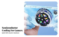 Quiet Operation Semiconductor Phone Cooler Lightweight Design Attractive Phone Cooler for Content Creators, Clip Capture Ing
