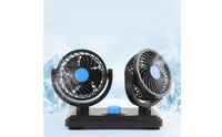Adjustable Air Movement twinHead Car Fan Control Knob 360 Degree Rotatable Car Fan