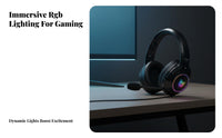 Cat Ear Gaming Headset Built-in Control Gaming Headphones with Detachable Cat Ears Multi-System Compatibility Wired Headset with Audio Input Device