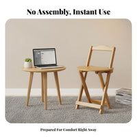 Foldable Folding Bar Stool with Backrest High Chair Minimalist Design Indoor Seating Space-Saving for Apartment Dwellers, Homeowners, occasion personnel