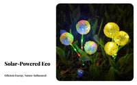 Waterproof Solar Flower Light Weather-Resistant Solar Flower Light Solar Light Easy Installation for Holiday Decoration, Patio