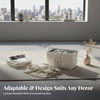 Foldable Drawstring Box Foldable household design Organization With Handles