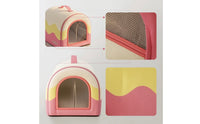 Pet Cooling House with Ice Boxes Collapsible Pet Cooling House for Small Dogs