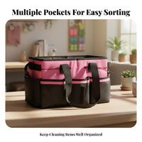 Polyester Cleaning Tool Tote Open-Top Cleaning Tool Bag Rectangular Organizer Tote Sturdy