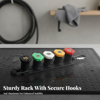 Coded Nozzle Set Stainless Steel & Brass Construction Color Coded Pressure Washer Tips Portable Clip